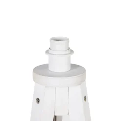 Landelijke vloerlamp tripod wit - Tripod Classic