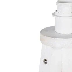 Landelijke vloerlamp tripod wit - Tripod Classic