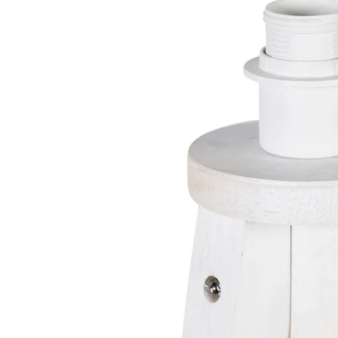 Landelijke vloerlamp tripod wit - Tripod Classic