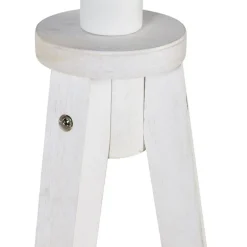 Landelijke vloerlamp tripod wit - Tripod Classic