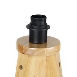 Landelijke vloerlamp tripod naturel - Tripod Classic