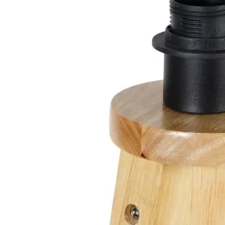 Landelijke vloerlamp tripod naturel - Tripod Classic