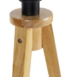 Landelijke vloerlamp tripod naturel - Tripod Classic