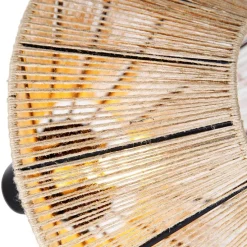 Landelijke vloerlamp tripod touw - Jenthe