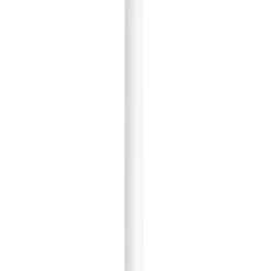 Landelijke vloerlamp wit met rotan - Sam