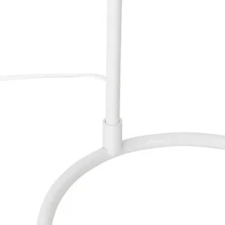 Landelijke vloerlamp wit met rotan - Sam