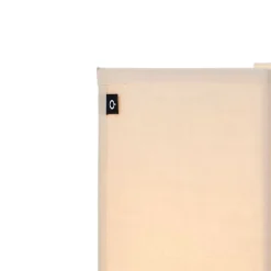 Landelijke wandlamp beige met stoffen kap - Vete