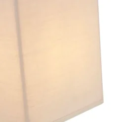 Landelijke wandlamp beige met stoffen kap - Vete