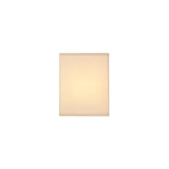 Landelijke wandlamp beige met stoffen kap - Vete