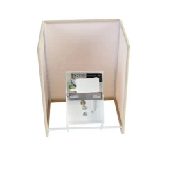 Landelijke wandlamp beige met stoffen kap - Vete