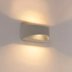 Landelijke wandlamp beton halfrond - Adelaide