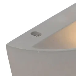 Landelijke wandlamp beton halfrond - Adelaide