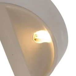 Landelijke wandlamp beton halfrond - Adelaide