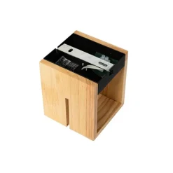 Landelijke wandlamp eiken hout 9,7 cm - Transfer Groove