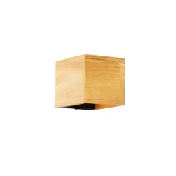 Landelijke wandlamp eiken hout - Transfer