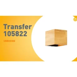 Landelijke wandlamp eiken hout - Transfer