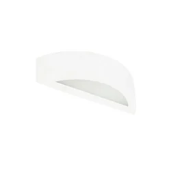 Landelijke wandlamp gips wit - Aurel Novo