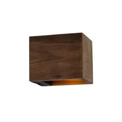 Landelijke wandlamp walnoot hout - Transfer