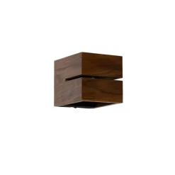 Landelijke wandlamp walnoot hout 9,7 - Transfer Groove