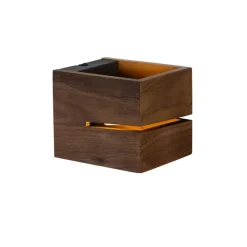 Landelijke wandlamp walnoot hout 9,7 - Transfer Groove
