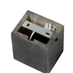 Landelijke wandlamp zwart hout - Bloc