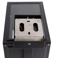 Landelijke wandlamp zwart IP44 - Sutton Up