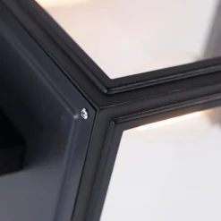 Landelijke wandlamp zwart IP44 - Sutton Up