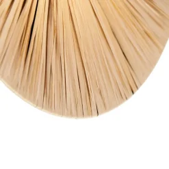 Landelijke wandlamp zwart met touw 45 cm - Leia