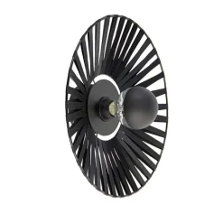 Landelijke wandlamp zwart 40 cm - Leia