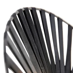 Landelijke wandlamp zwart 40 cm - Leia