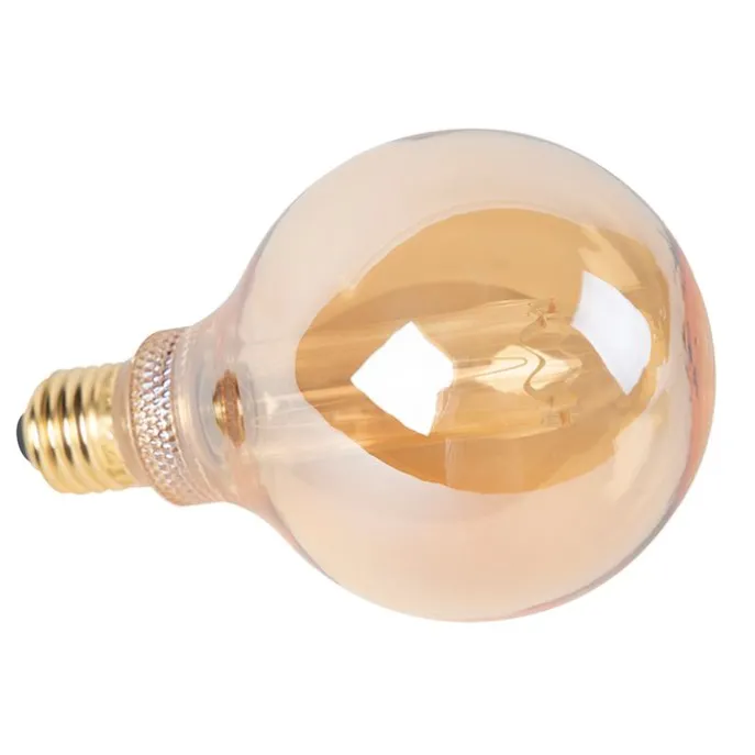 LED lamp G95 E27 5W 1800K amber 3-staps dimbaar