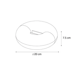 LED module wit dimbaar IP54 oplaadbaar RGBW met afstandsbediening - Lima