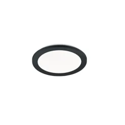 LED paneel rond zwart 26 cm incl. LED 3 staps dimbaar - Lope