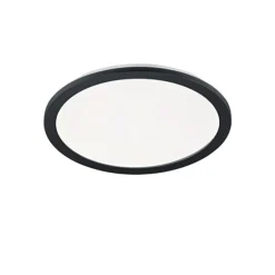 LED paneel rond zwart 40 cm incl. LED 3 staps dimbaar - Lope