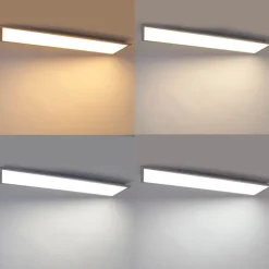 LED paneel staal 120 cm incl. LED met afstandsbediening - Liv