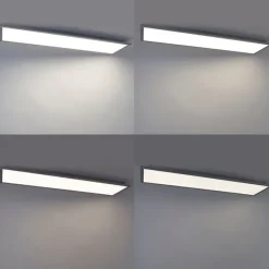 LED paneel staal 120 cm incl. LED met afstandsbediening - Liv