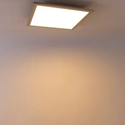 LED paneel staal 40 cm incl. LED en afstandsbediening - Liv