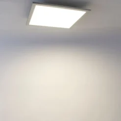 LED paneel staal 40 cm incl. LED en afstandsbediening - Liv