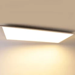 LED paneel staal 120 cm incl. LED met afstandsbediening - Liv