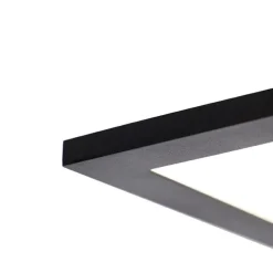 LED paneel zwart 80 cm incl. LED met afstandsbediening - Live