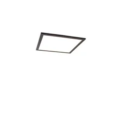 LED paneel zwart 40 cm incl. LED met afstandsbediening - Live