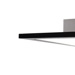 LED paneel zwart 40 cm incl. LED met afstandsbediening - Live