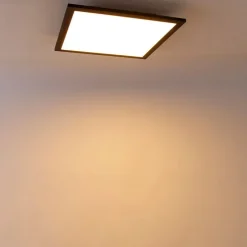 LED paneel zwart 40 cm incl. LED met afstandsbediening - Live