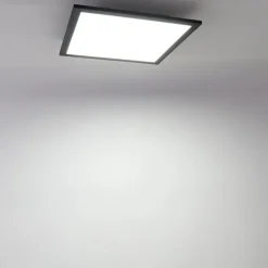 LED paneel zwart 40 cm incl. LED met afstandsbediening - Live