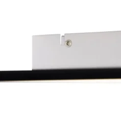 LED paneel zwart 40 cm incl. LED met afstandsbediening - Live