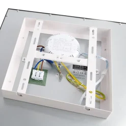 LED paneel zwart 40 cm incl. LED met afstandsbediening - Live