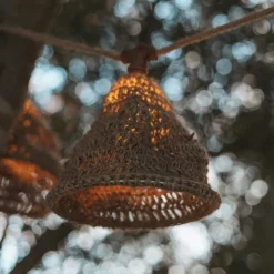 Lichtsnoer bruin 8m incl. LED 10-lichts IP44 solar oplaadbaar - Maro