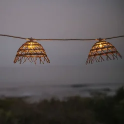 Lichtsnoer bruin 8m 10-lichts IP44 - Alma