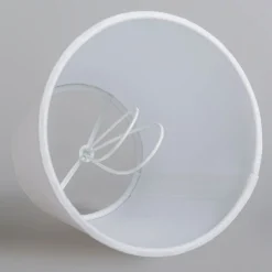 Linnen klemkap wit 12 cm rond