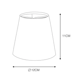 Linnen klemkap wit 12 cm rond